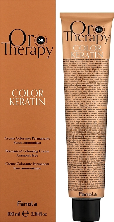 Fanola Стойкая крем-краска Oro Therapy Puro Intensifier Coloring Cream - фото N2