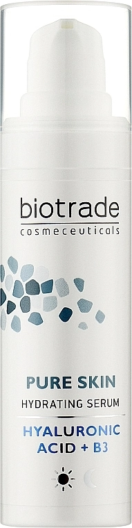 Biotrade Сироватка з гіалуроновою кислотою та ніацинамідом для інтенсивного зволоження шкіри Pure Skin - фото N1