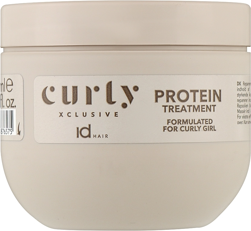 Протеиновая лечебная маска для волос Curly Xclusive Protein Treatment - IdHair Curly Xclusive Protein Conditioner, 200ml - фото N1