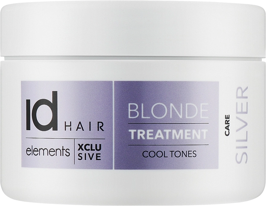 Маска для світлого та сивого волосся - IdHair Elements Xclusive Blonde Silver Treatment, 200ml - фото N1