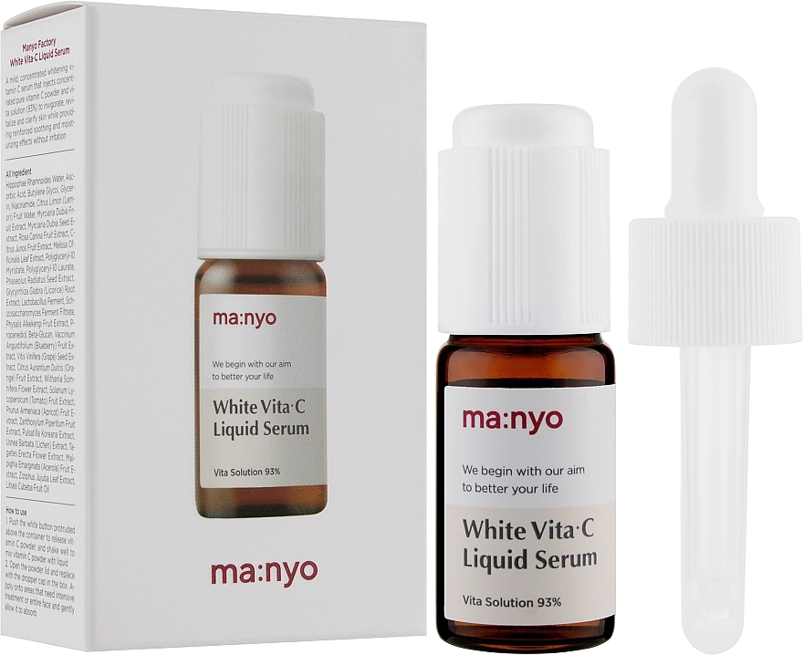 Manyo Сыворотка для лица с витаминным комплексом White Vita C Liquid Serum - фото N2