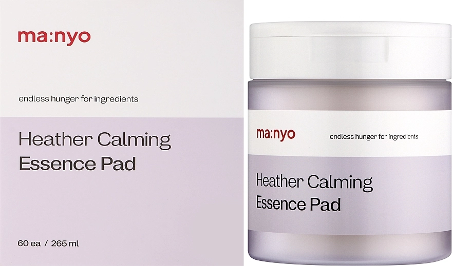 Manyo Заспокійливі диски з екстрактом вересу для обличчя Heather Calming Essence Pad - фото N2