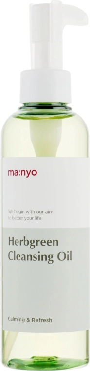 Гідрофільна олія з екстрактом трав - Manyo Factory Herb Green Cleansing Oil, 200 мл - фото N6