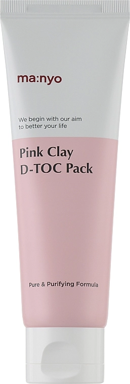 Manyo Очищувальна маска для обличчя на основі глини Factory Pink Clay D-Toc Pack (туба) - фото N1