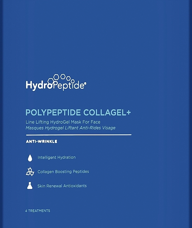 HydroPeptide Маска гидрогелевая против морщин для зоны вокруг глаз PolyPeptide Collagel Mask For Eyes - фото N1