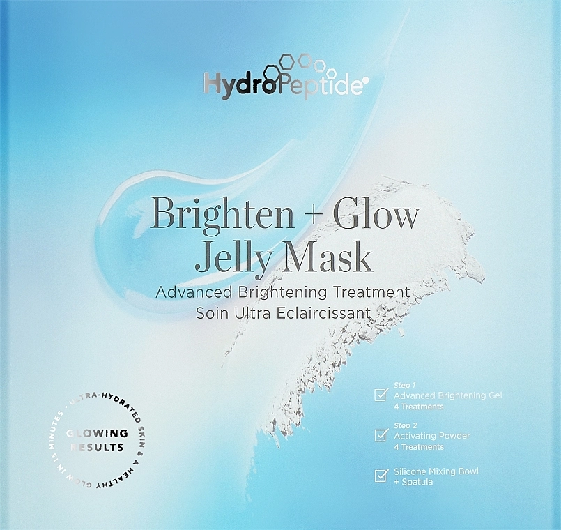 HydroPeptide Освітлювальна гелева маска-плівка Brighten + Glow Jelly Mask - фото N1