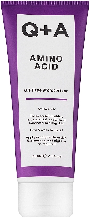 Q+A Увлажняющий крем с аминокислотами без содержания масла Amino Acid Oil Free Moistuiriser - фото N1