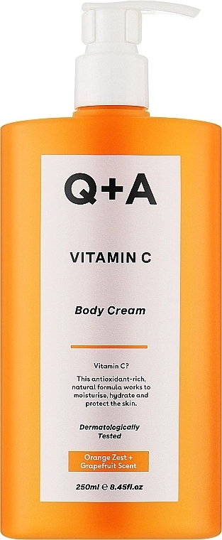 Q+A Крем для тіла з вітаміном С Vitamin C Body Cream - фото N1