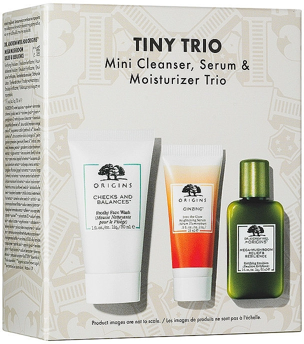 Origins Набор Tiny Trio Set (foam/30ml + serum/15ml + emulsion/30ml) - фото N2