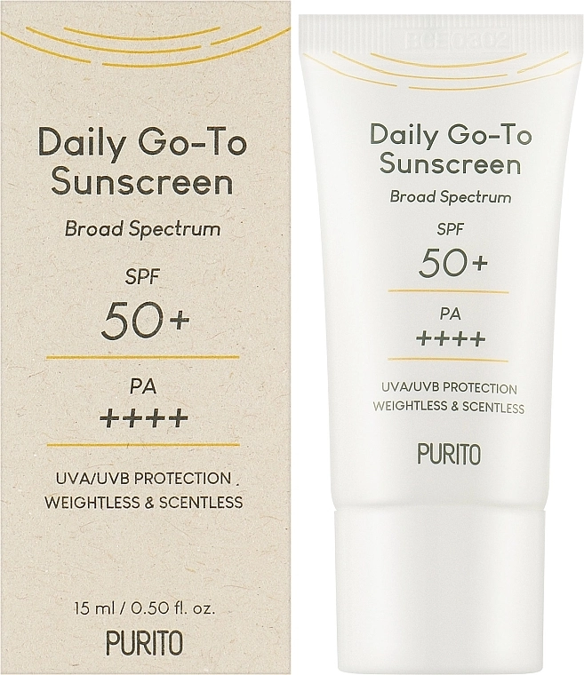 PURITO Солнцезащитный крем для лица Daily Go-To Sunscreen Travel Size - фото N2