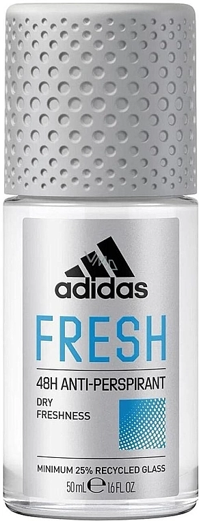 Adidas Дезодорант-антиперспірант кульковий для жінок Fresh Endurance 72H Anti-Perspirant - фото N1
