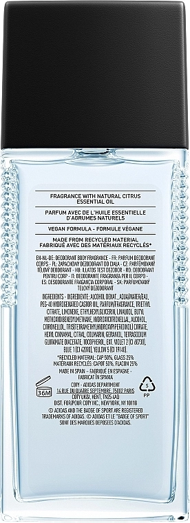 Adidas Ice Dive Body Fragrance Парфумований дезодорант-спрей - фото N2