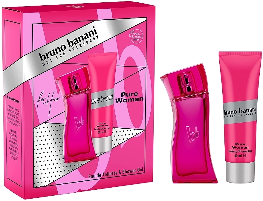 Bruno Banani Pure Woman Набор (edt/30ml + sh/gel/50ml) - фото N1