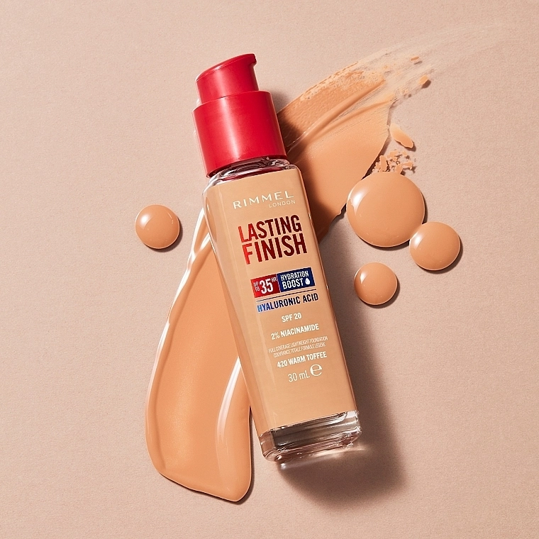 Rimmel Lasting Finish Full Coverage Lightweight Foundation Тональная основа - фото N4