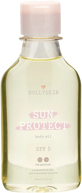 Hollyskin Сонцезахисна олія для інтенсивної засмаги Sun Protect Body Oil SPF 5 - фото N2