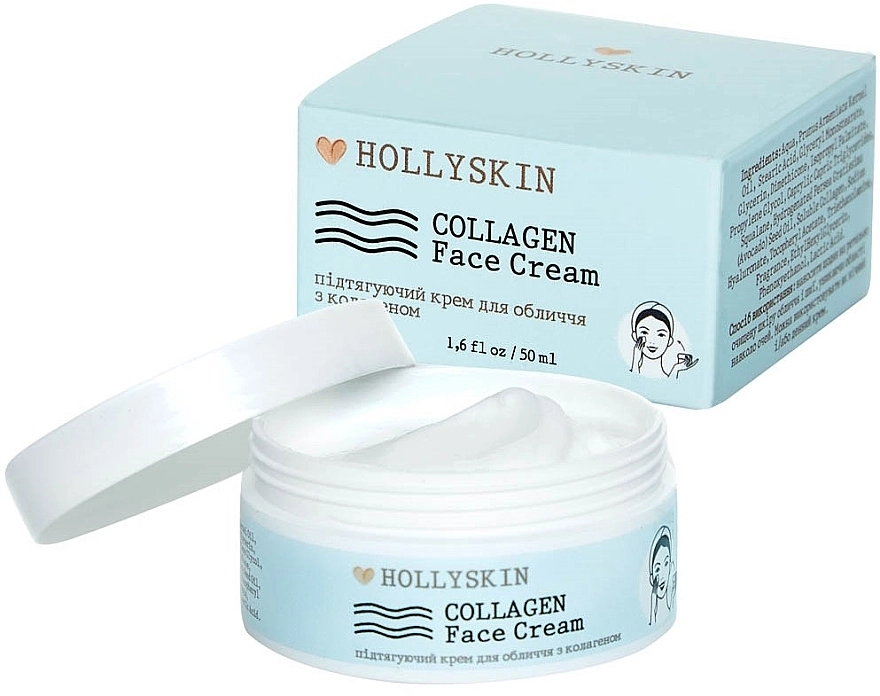 Hollyskin Ліфтинг крем для обличчя з колагеном Collagen Face Cream - фото N1