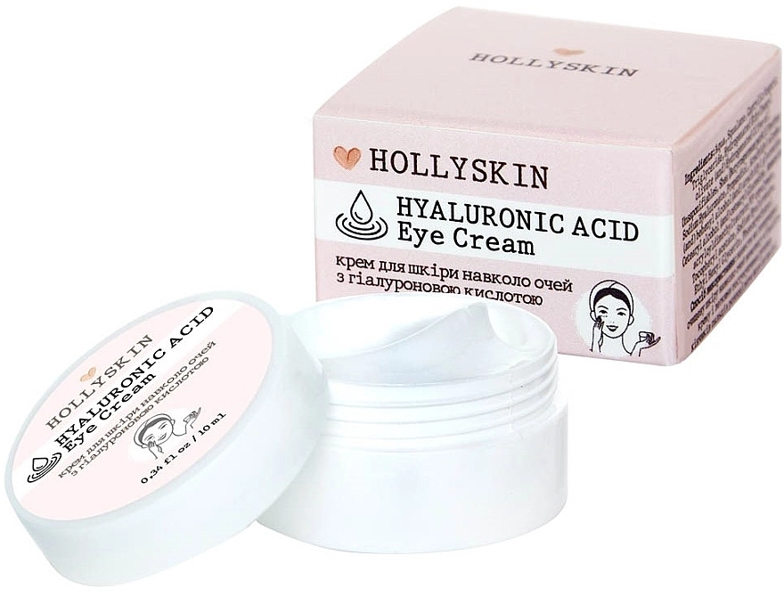 Hollyskin Крем для шкіри навколо очей з гіалуроновою кислотою Hyaluronic Acid Eye Cream - фото N1