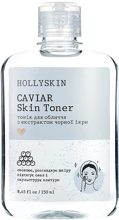 Hollyskin Тонік для обличчя, з екстрактом чорної ікри Caviar Skin Toner - фото N1