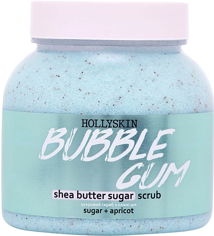 Hollyskin Цукровий скраб з олією ши і перлітом Bubble Gum - фото N1