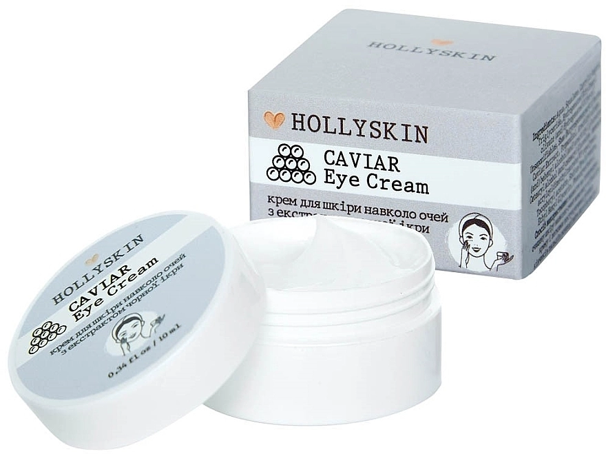 Hollyskin Крем для кожи вокруг глаз с экстрактом черной икры Caviar Eye Cream - фото N1