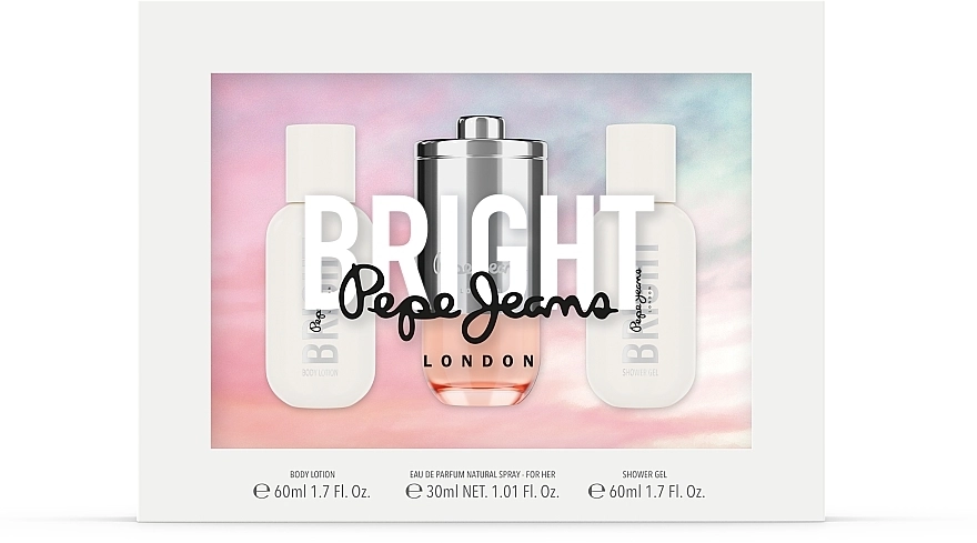 Pepe Jeans Bright Набір (edp/30ml + sh/gel/60ml + body/lot/60ml) - фото N1