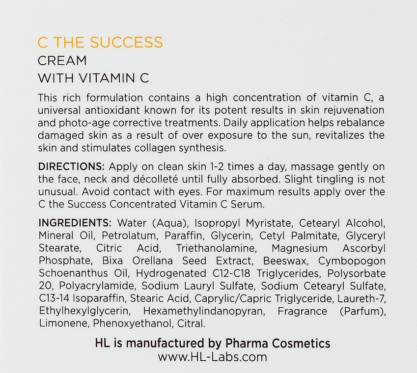 Holy Land Cosmetics Крем для обличчя C The Success Cream - фото N3