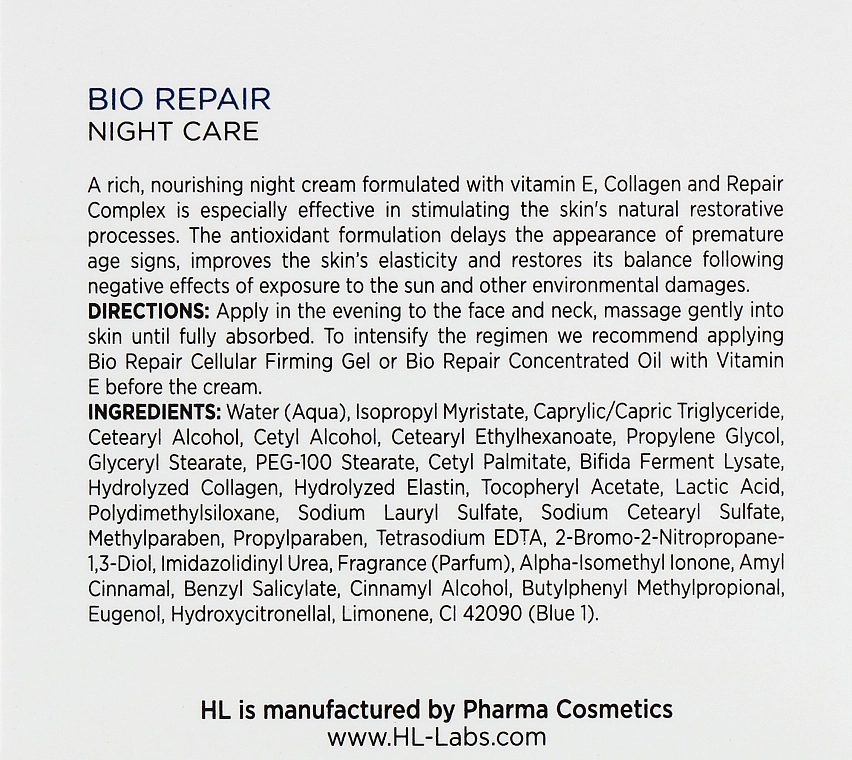 Holy Land Cosmetics Нічний крем Bio Repair Night Care - фото N3