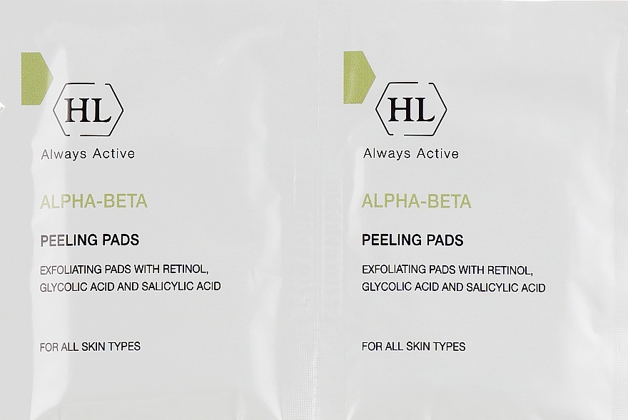 Holy Land Cosmetics Отшелушивающие очищающие салфетки для всех типов кожи Alpha-Beta & Retinol Peeling Pads - фото N1