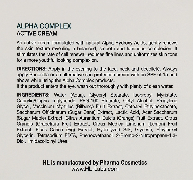 Holy Land Cosmetics Активний крем Alpha Complex Active Cream - фото N3