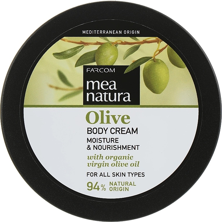 Mea Natura Крем для тела увлажняющий с оливковым маслом Olive Body Cream - фото N1