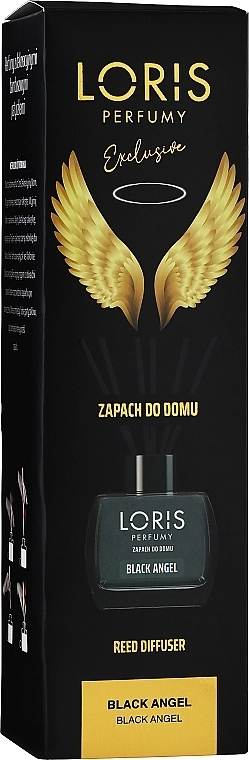 Loris Parfum Аромадифузор "Чорний янгол" Reed Diffuser Black Angel - фото N1