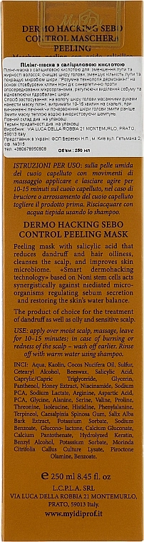 MyIdi Пилинг-маска с салициловой кислотой для кожи головы Dermo Hacking Sebo Control Peeling Mask - фото N3