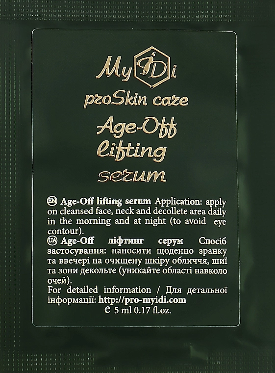 MyIdi Антивікова ліфтинг-сироватка для обличчя Age-Off Lifting Serum (пробник) - фото N1