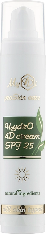 MyIdi Увлажняющий 4D крем для лица H2ydrO 4D Cream SPF 25 - фото N1