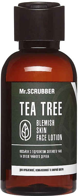 Mr.Scrubber Лосьйон з гідролатом зеленого чаю й олією чайного дерева Tea Tree Blemish Skin Face Lotion - фото N1