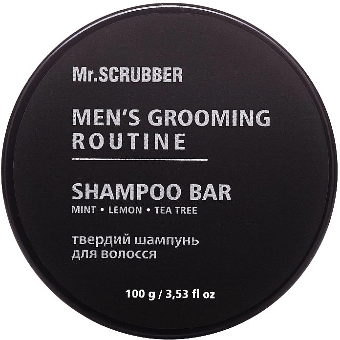 Mr.Scrubber Твердий шампунь для волосся Men’s Grooming Routine Shampoo Bar - фото N1