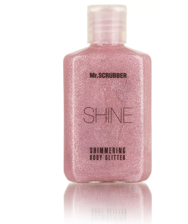 Mr.Scrubber Сияющий глиттер для тела, розовый Shine Shimmering Body Glitter - фото N1