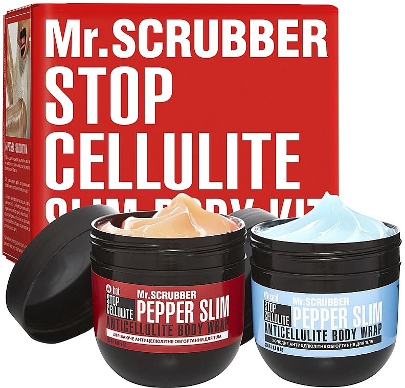 Mr.Scrubber Набор Stop Cellulite Hot & Cold (cr/2x250g) - фото N1