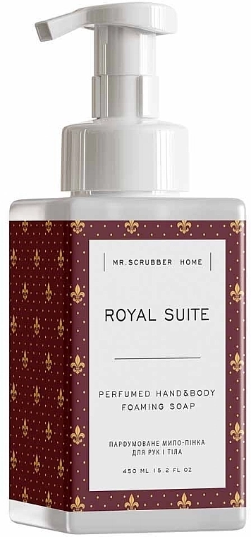 Mr.Scrubber Парфумоване мило-пінка для рук і тіла "Royal Suite" Home Royal Suite Perfumed Hand & Body Foarming Soap - фото N1