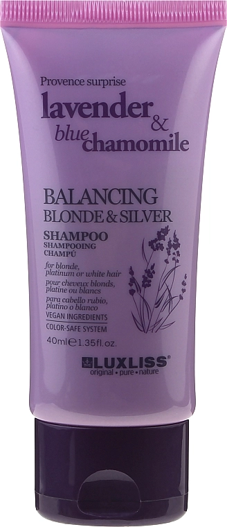 Luxliss Шампунь для блонду Balancing Blonde & Silver Shampoo - фото N1