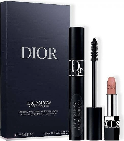 Dior Diorshow Pump 'N' Volume Mascara & Lipstick Set (mascara/6ml + lipstick/1.5g) Набор - фото N1