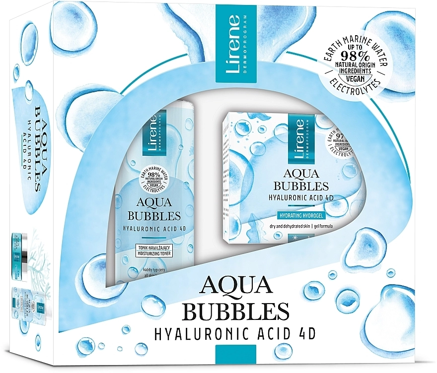 Lirene Набір Aqua Bubbles (tonic/200ml + gel/50ml) - фото N1