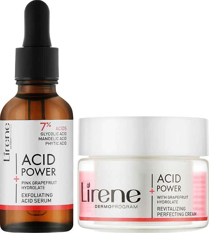 Lirene Набор Acid Power (f/ser/30ml + f/cr/50ml) - фото N2