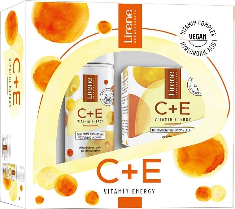 Lirene Набір Dermo Program C+Е Vitamin Energy (foam/150ml + cr/50ml) - фото N1