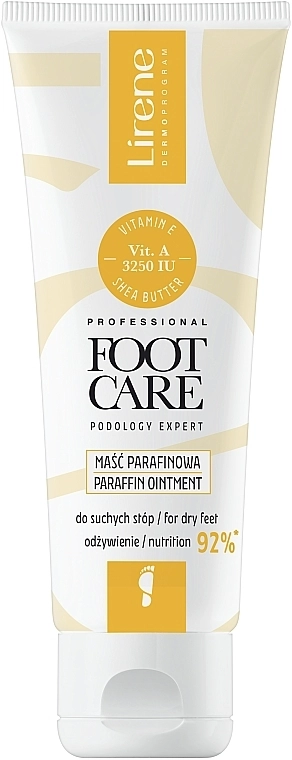 Lirene Парафиновый крем для ног с витаминами А и Е Foot Care Paraffin Ointment - фото N1