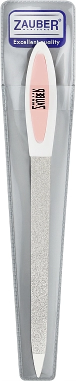 Zauber Stainless Steel Nail File with Gum Handle - фото N1