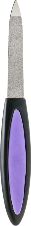 Zauber Пилка металева для нігтів з гумовою ручкою №1 - фото N1