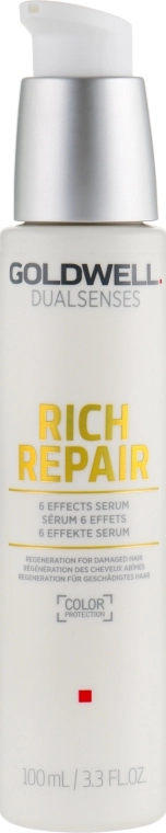 Goldwell Сироватка для сухого і пошкодженого волосся Dualsenses Rich Repair 6 Effects Serum - фото N1