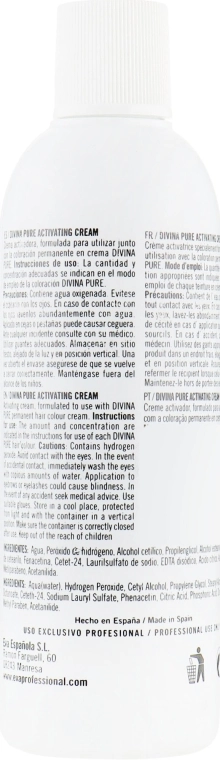 Eva Professional Крем-оксидант Divina Pure Activating Cream 18vº/5,4% - фото N2