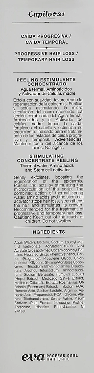 Eva Professional Пілінг від прогресуючого і тимчасового випадіння волосся Capilo Energikum Peeling №21 - фото N3